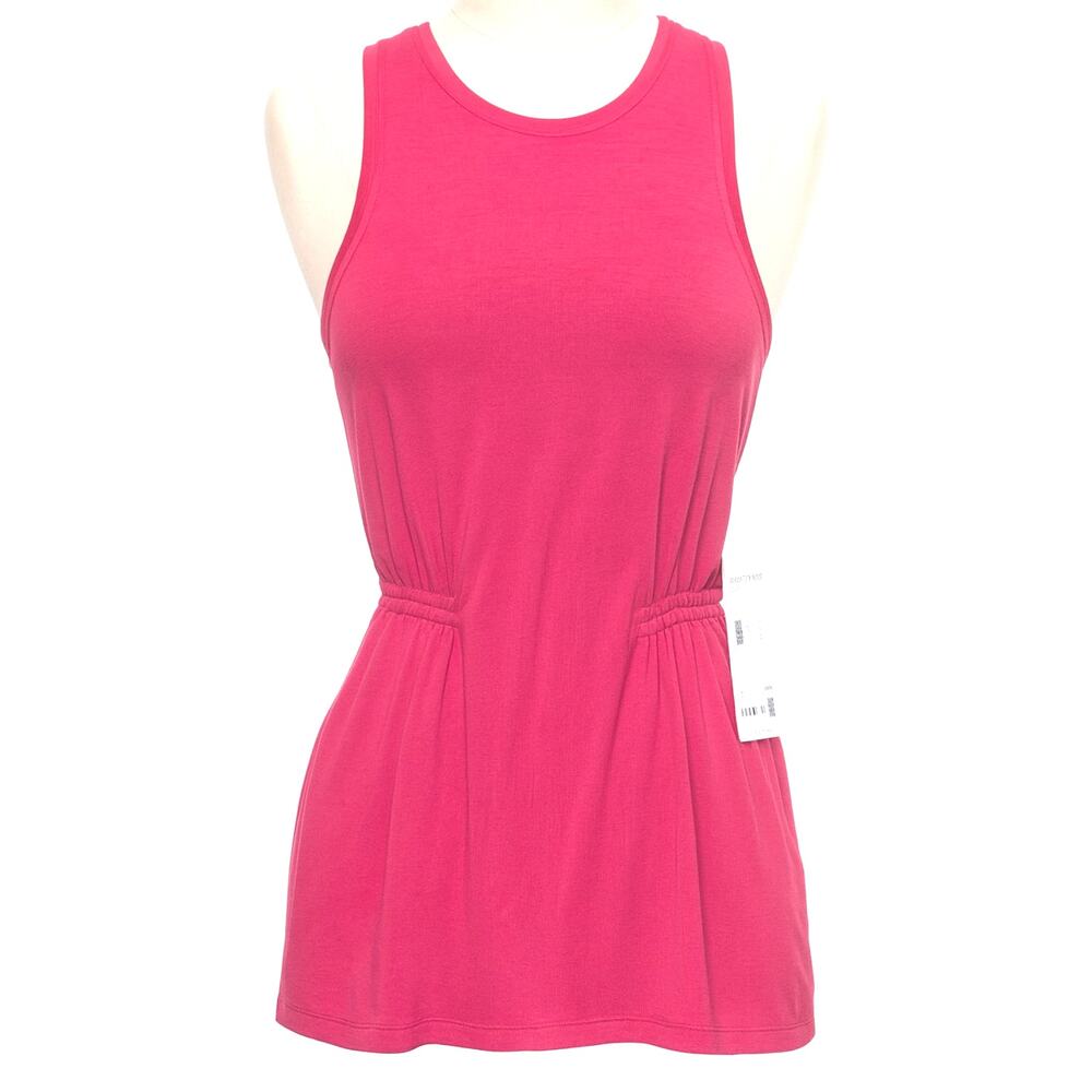 Athleta Air Out Cinched Waist Tank Top Solid Pink Size XS